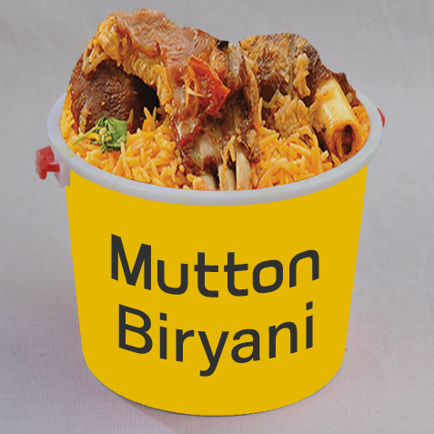 Half Bucket Mutton Biryani (5 Members)