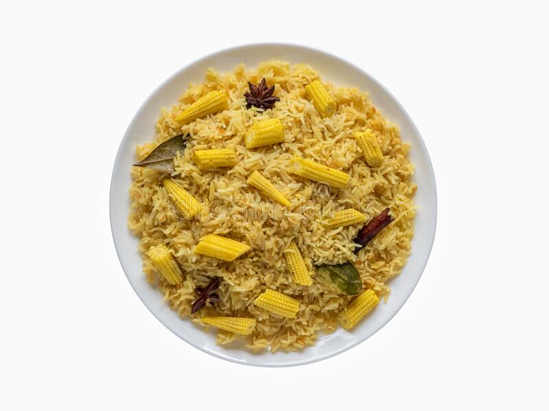 Baby corn pulao