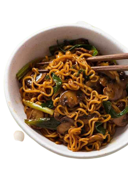 Mushroom Schezwan Noodles