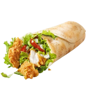 Fried chicken wrap