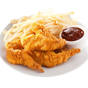 Crispy fried chicken -4 pcs+ French fries