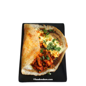 chicken curry dosa
