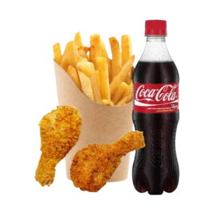 Combo 3 [ 2 pcs fried chicken,french fries standard,coca cola-250 ml]